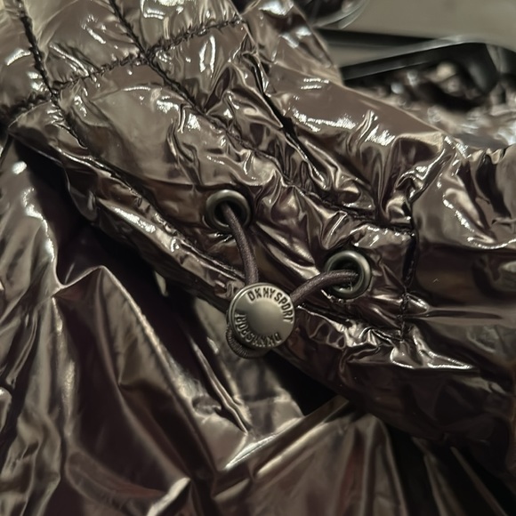 NWT DKNY Sport Down Jacket DP2J8893 Silver Tone Regular Fit, sz L - Picture 6 of 12